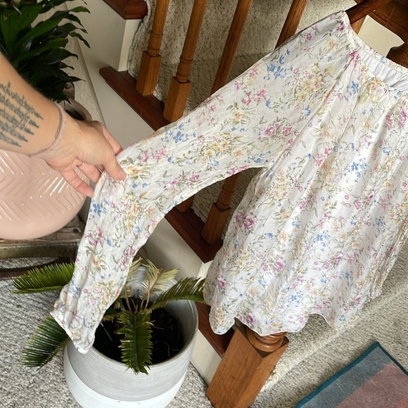 Vintage Viola Borghi Floral Pure Silk Top - Picture 6 of 16